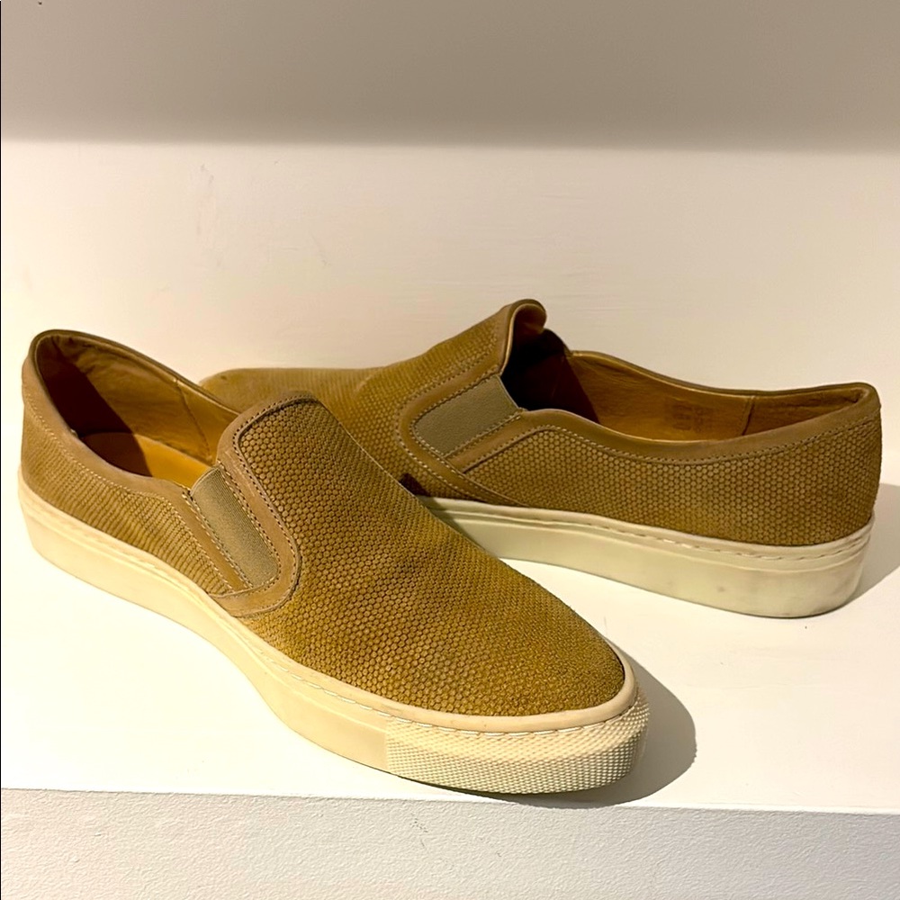 CLEARANCE SALE THE KOOPLES  Men's Sand Colour Suede Slip-On Loafers Shoes.